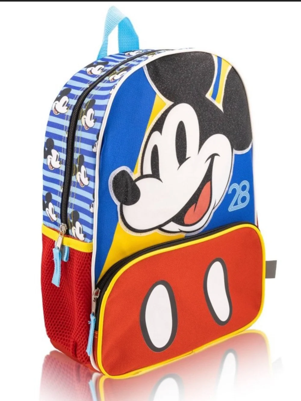 Disney Kids Mickey Mouse 14” Backpack - Red/Blue/Yellow NWT